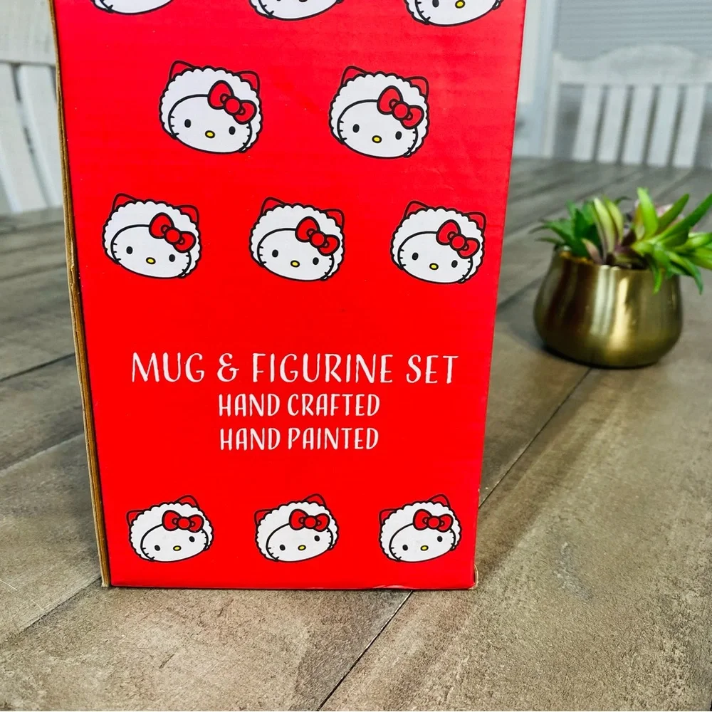 Hello Kitty Holiday Gingerbread Figural Mug & Figurine Set by Blue Sky Clayworks